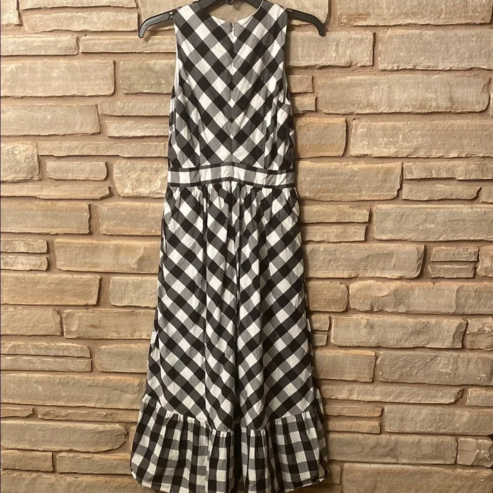 J. Crew Black and White Checkered Dress Size 2 (Without the wrap)